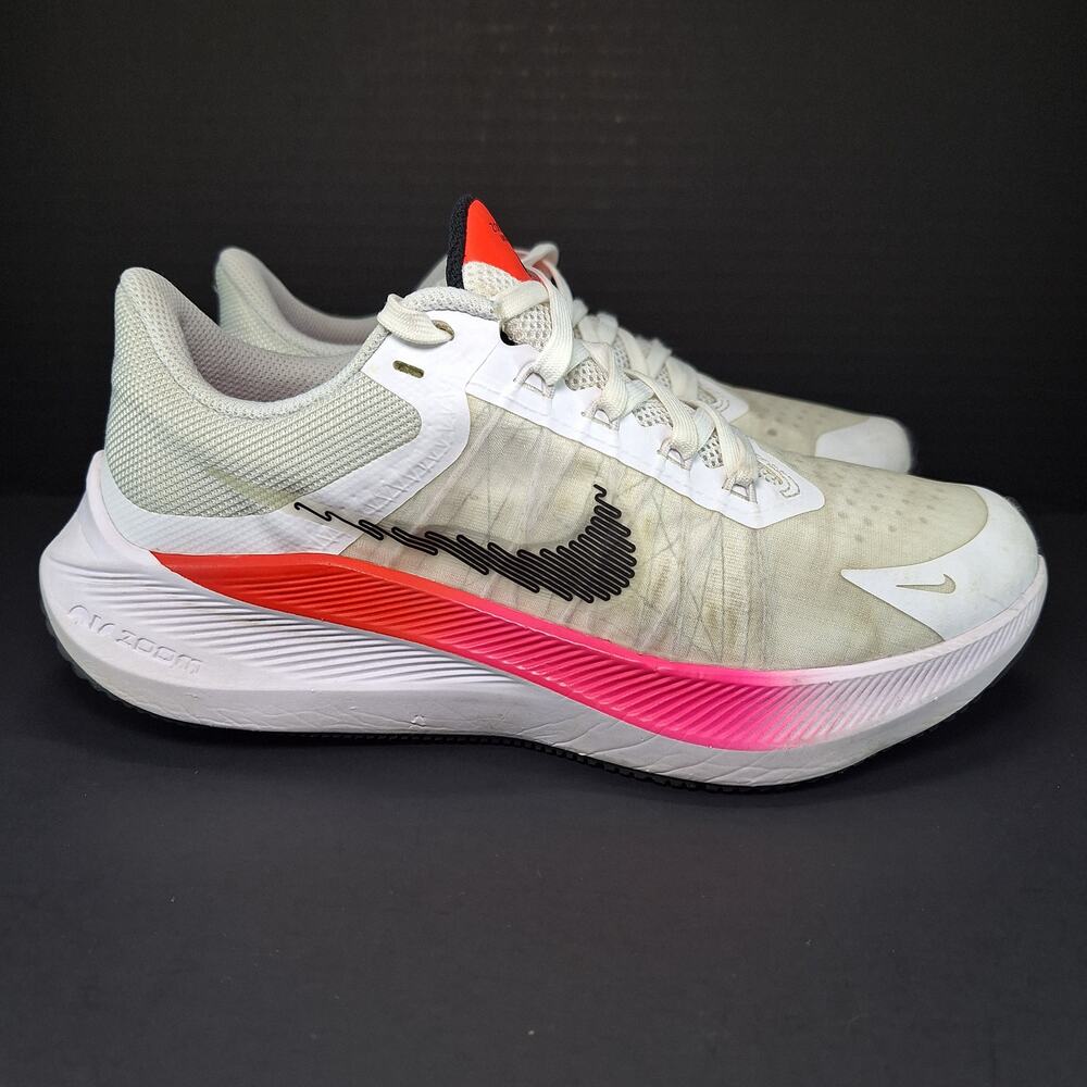 Nike Winflo 8 Womens 6.5 White Rawdacious CW3421-100 Running Shoes Sneakers - Picture 2 of 14